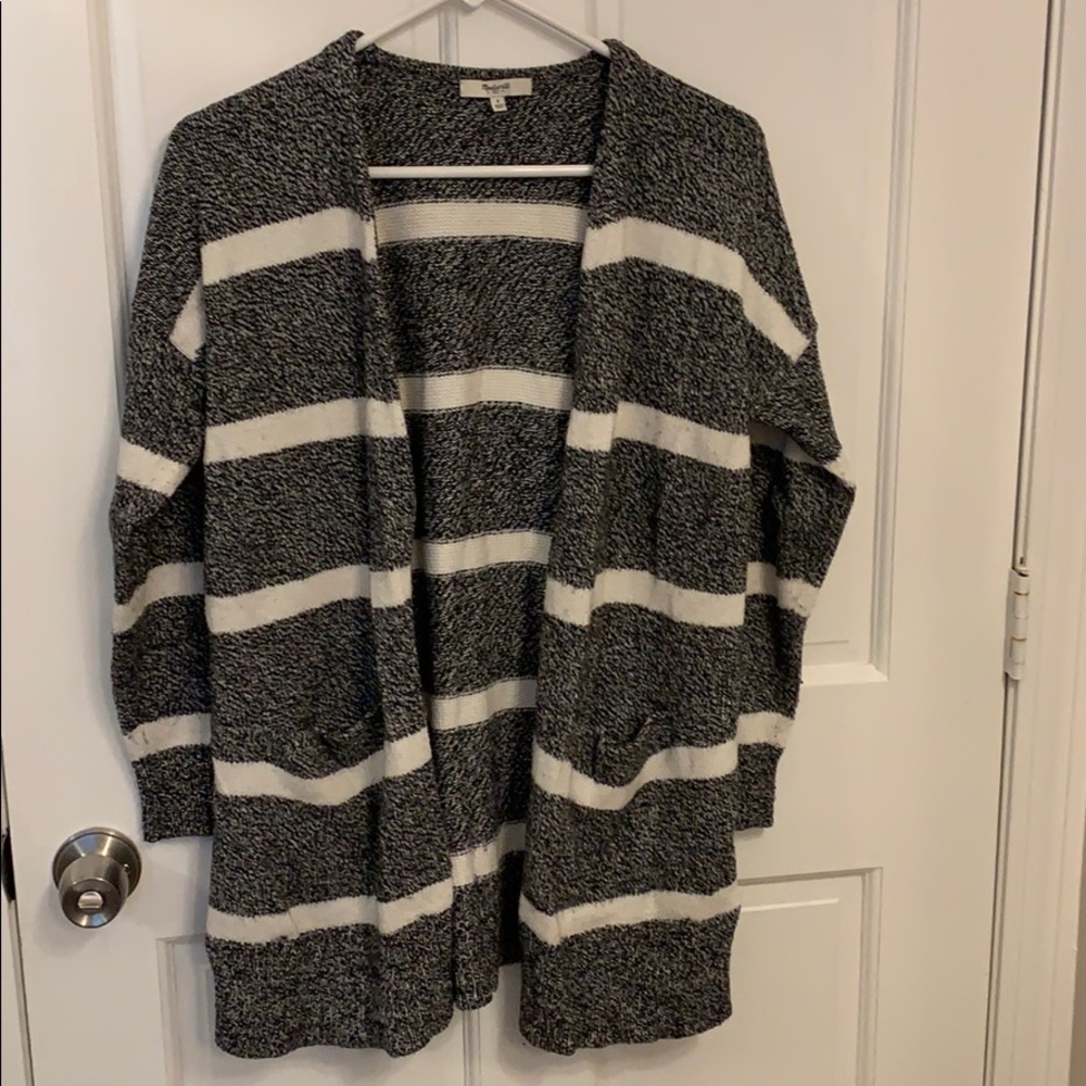 Madewell marled stripe cardigan